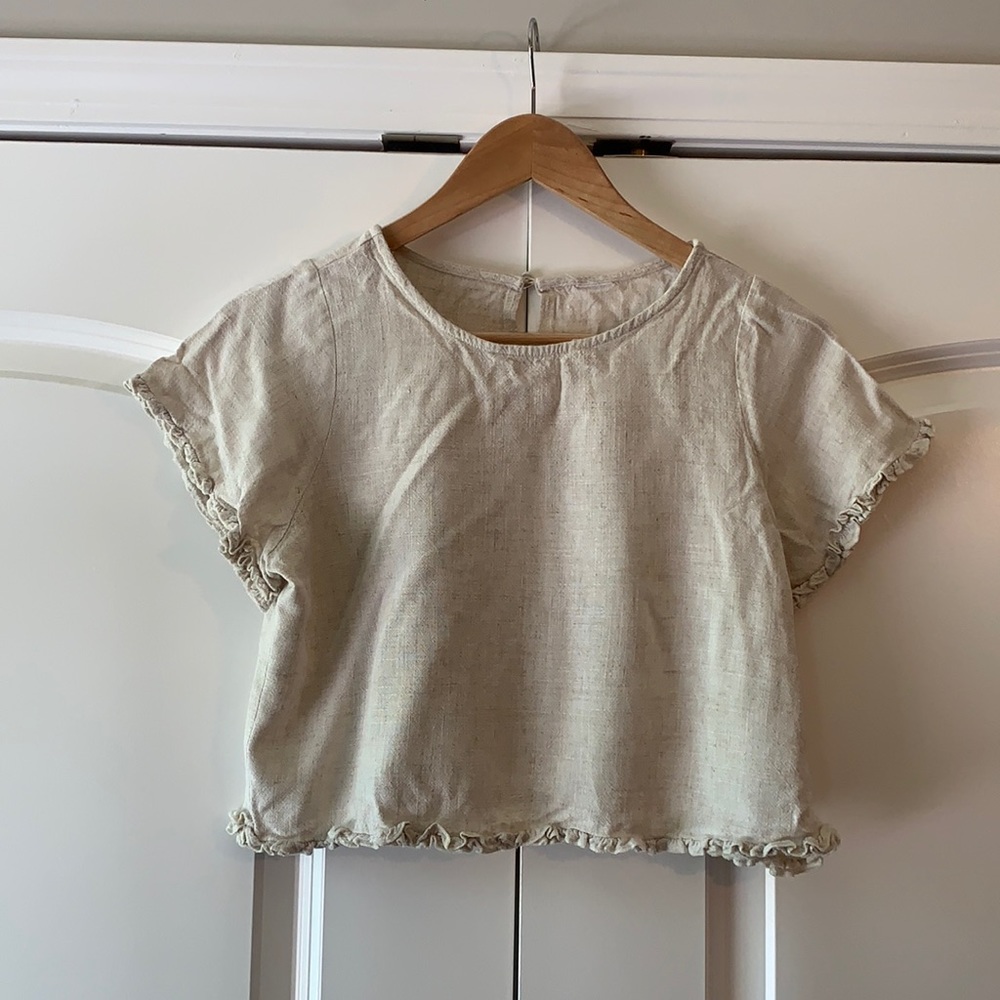 Linen crop top